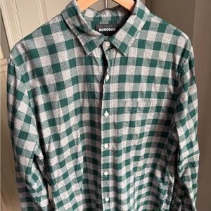 Bonobos Green Checkered Men's Shirt